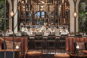 A view of the bar at BKK Social Club at Four Seasons Bangkok